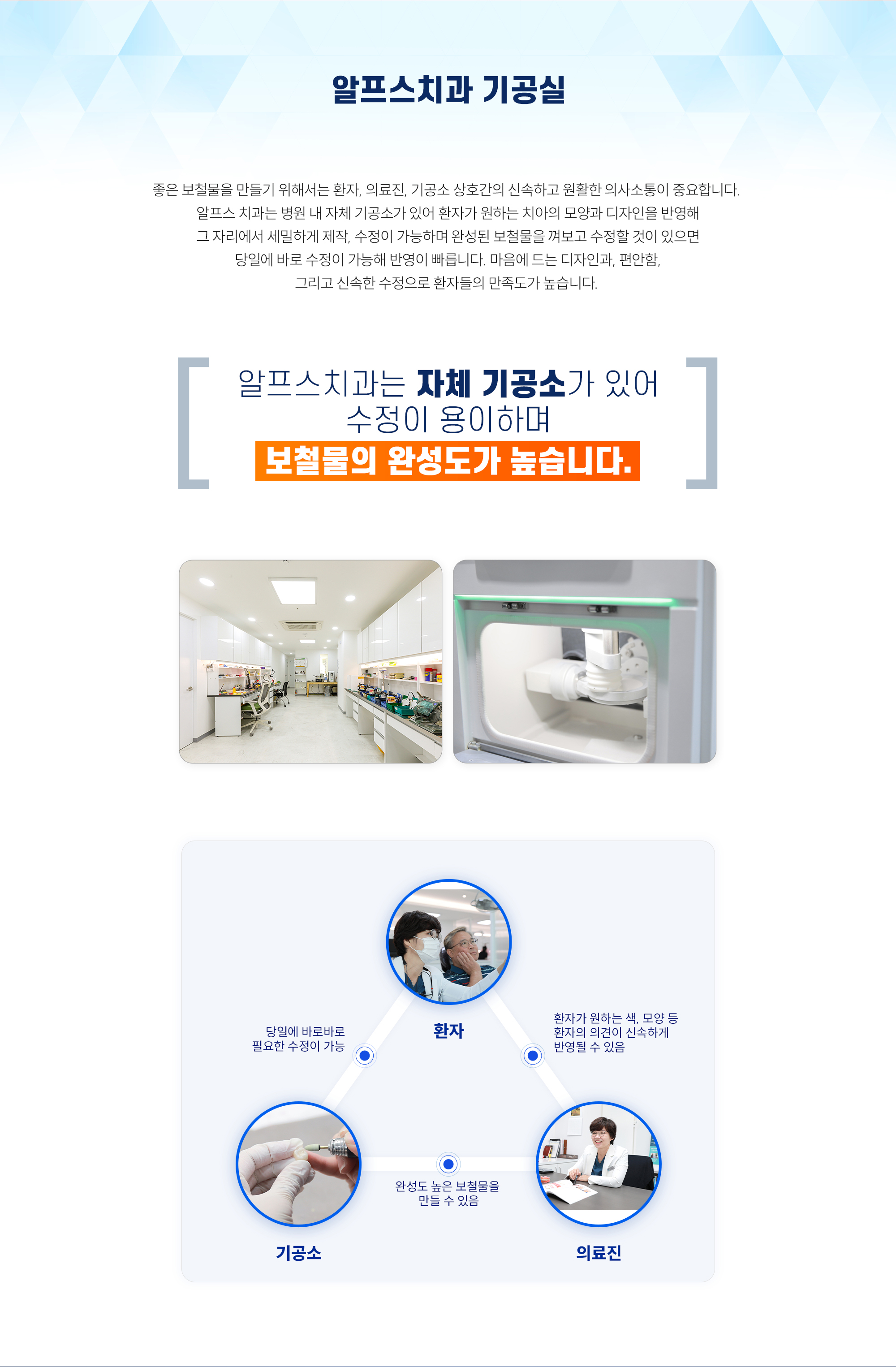 알프스치과 기공실
